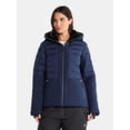 thumbnail image 1 of Tec-One Women's and Women's Plus Quilted Mixed Media Ski Snowboard Jacket,&nbsp;Sizes&nbsp;XS-3X, 1 of 4