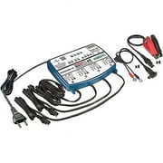 TecMate OptiMate 2 Duo x 4 Bank، TM-575، السلسلة البرونزية 5 خطوات 4X 12V/12.8V 2A شاحن وصيانة بطارية محكمة الغلق، أزرق