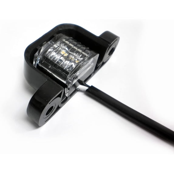 TecNiq LED License Plate Lamp Black Plastic Housing Truck Trailer RV Camper