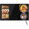 thumbnail image 1 of TECASA 36 in Built-in Induction Cooktop, 10800W Electric Cooktop 5 Burners with Boost, Touch Control Stove Top, Timer & Child Lock, Black, 1 of 15