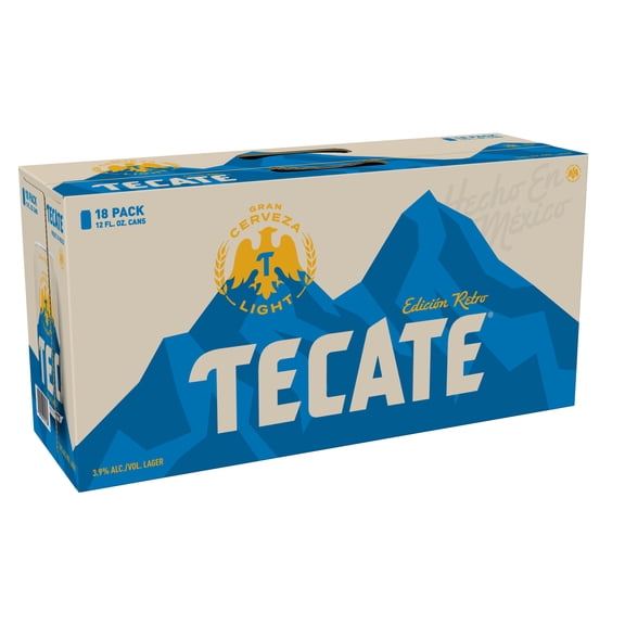 Tecate Light Mexican Lager Beer, 18 Pack, 12 fl oz Cans
