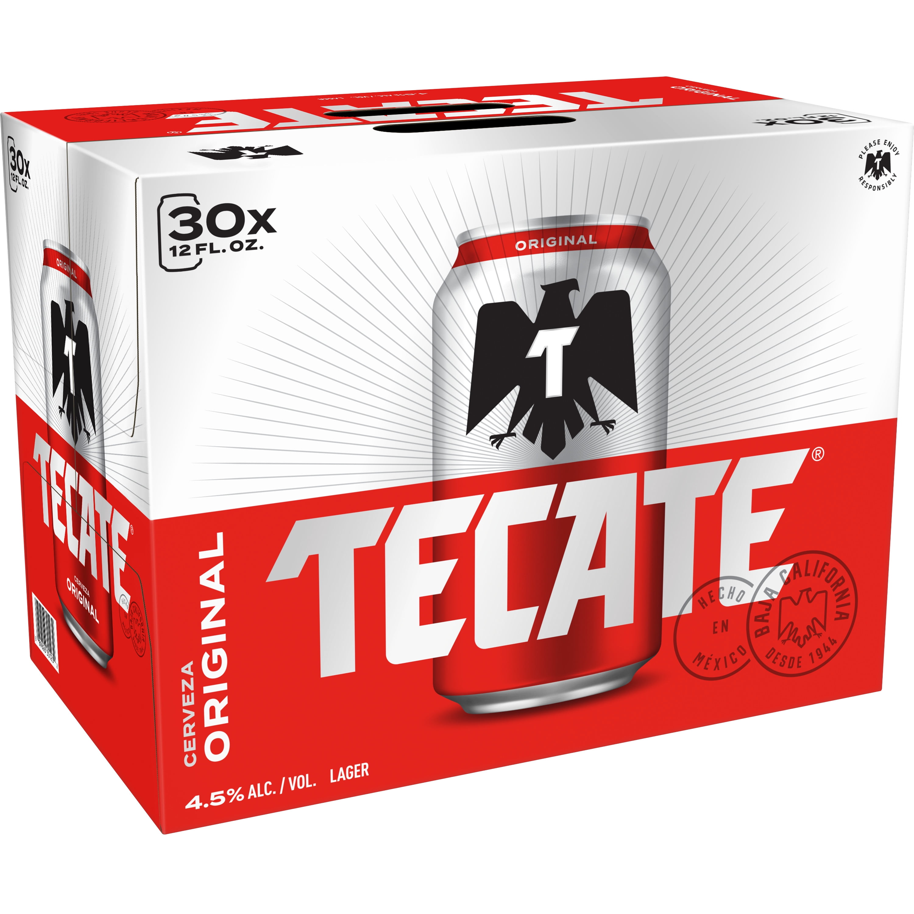 Tecate Original Mexican Lager Beer 30