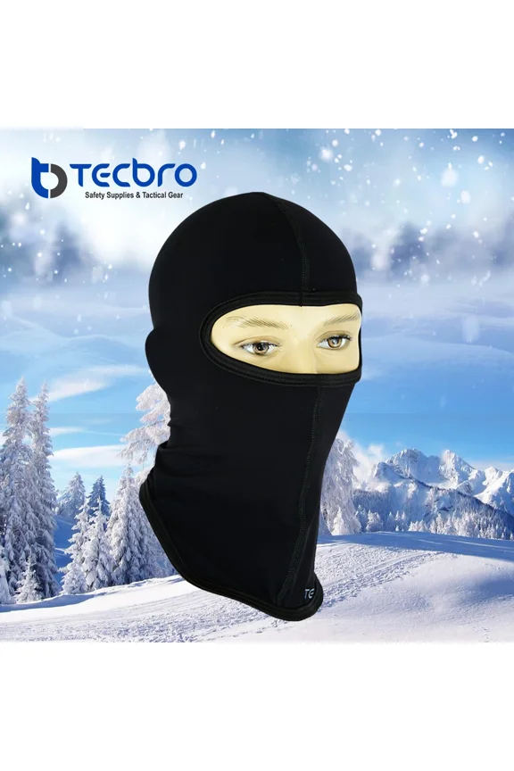 Tecbro Flex Wear Light Weight Lined Neck Long Length Open Hole Balaclava Face
