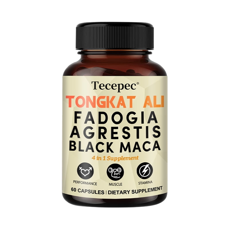 Tecepec 4in1 Tongkat Ali Supplement with Organic Black Pepper and