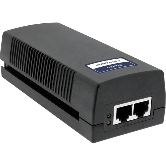 -Tech 30W Gigabit PoE+ Injector | 10/100/1000Mbps | Plug & Play | Up to 325 Feet | Power Over Ethernet Adapter for IP Cameras, Access Points, and VoIP Phones