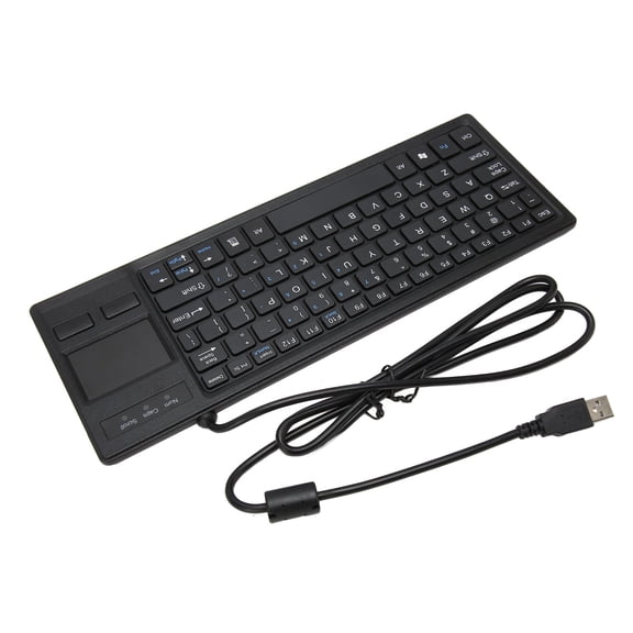 Tech Accessories Wired Touch Keyboard, USB Connection Plug and Play Compact Computer Keyboard Supports Basic Gestures Durable Ultra Thin for Industrial for Manufacturing