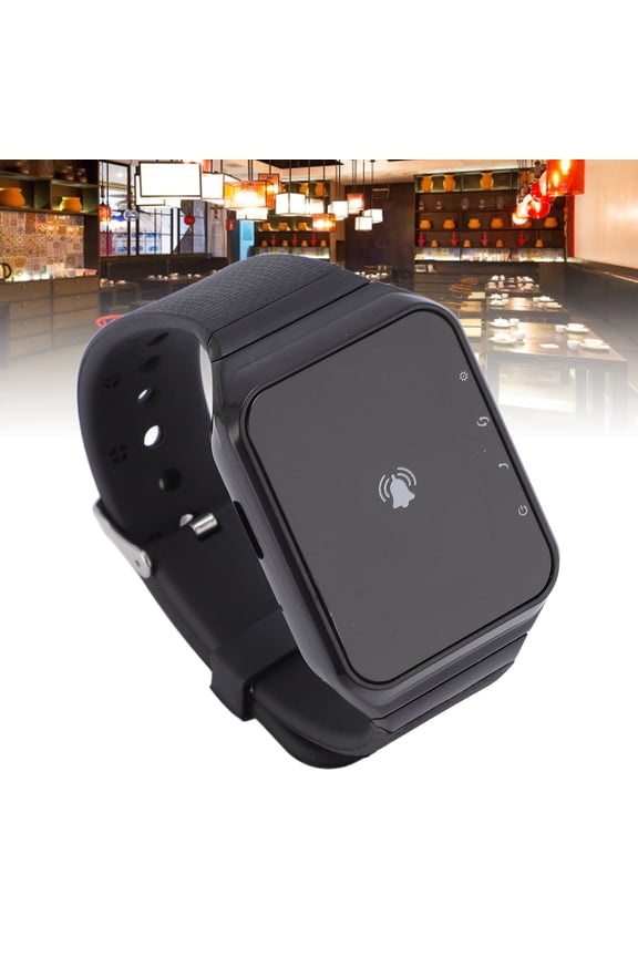 Tech Accessories Wrist Watch Receiver, Wireless Calling System Single Key Transmitter for Home Factory