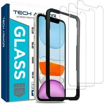 Tech Armor Ballistic Glass Screen Protector Designed for Apple iPhone 11 and iPhone XR 6.1 Inch 3 Pack Tempered Glass 2019