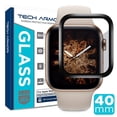 thumbnail image 1 of Tech Armor 3D Curved Edge Glass Screen Protector Designed for Apple Watch Series 4 / Series 5 40mm Black [1-Pack], 1 of 6