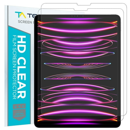 Tech Armor Matte Anti-Glare / Anti-Fingerprint Film Screen Protector Designed for Apple NEW iPad Pro 12.9 Inch 2021 , 2020 , 2018 2 Pack