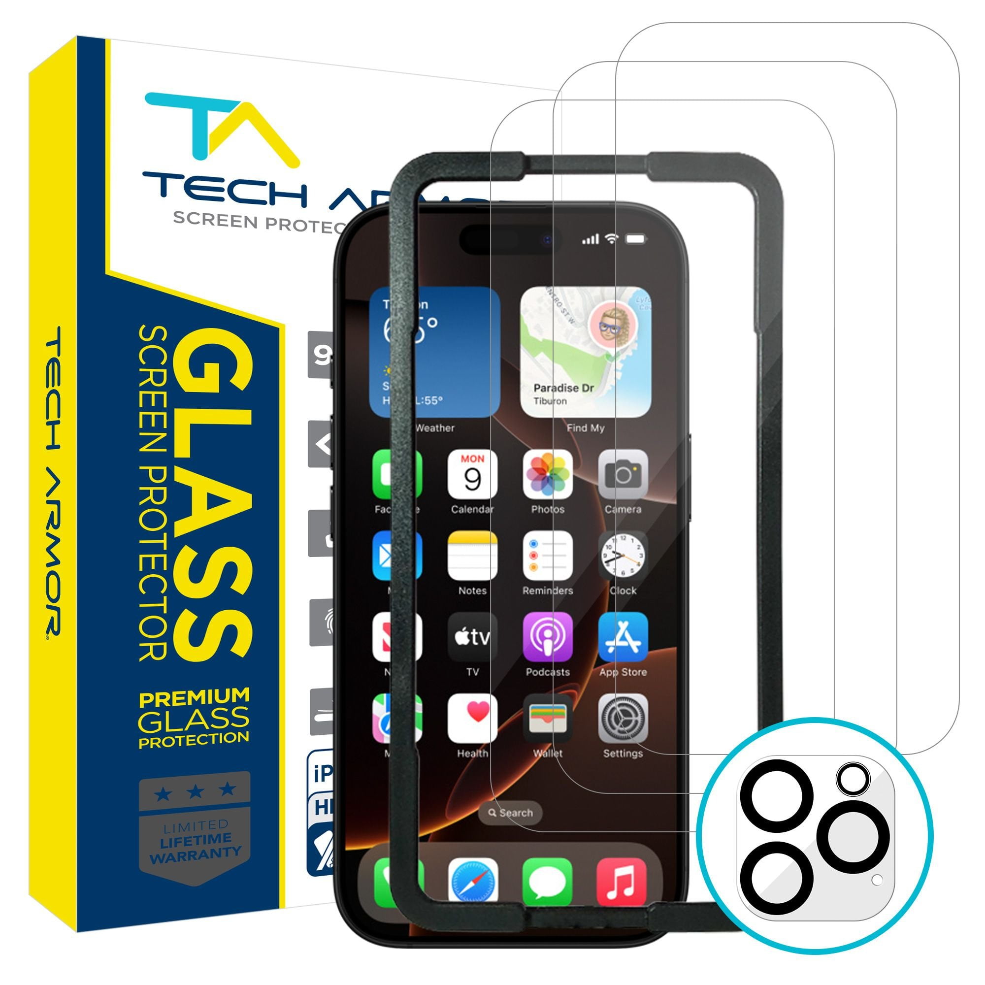 TECHGEAR 2 Pack GLASS For Samsung Galaxy A25 5G Screen Protector, Glass Edition Screen - View #11