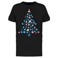 thumbnail image 1 of Tech Christmas Tree T-Shirt Men -Image by Shutterstock, Male Large, 1 of 2