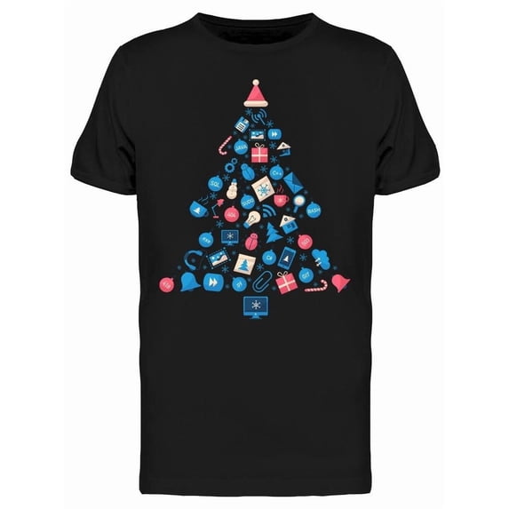Tech Christmas Tree Tee Men's -Image by Shutterstock