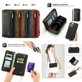 thumbnail image 1 of Tech Circle iPhone 12 Pro Max Wallet Case with Card Slot Premium Soft PU Leather Zipper Flip Folio Wallet with Wrist Strap Protective for iPhone 12 Pro Max Case,Black, 1 of 9
