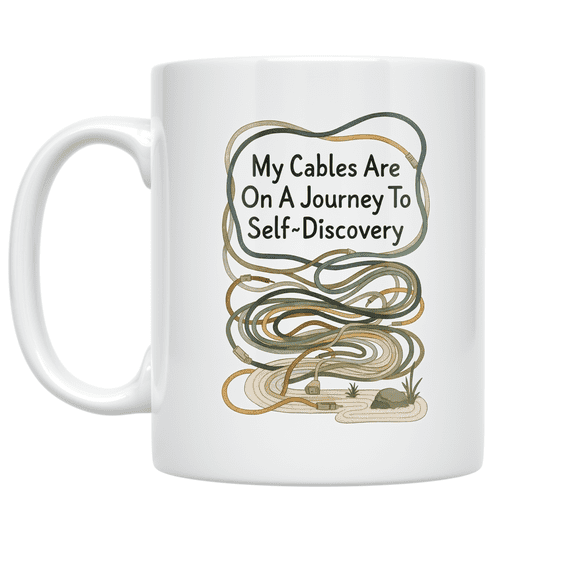 Tech Clutter Philosophy - Tech Enthusiast - 11 oz Ceramic Coffee Mug