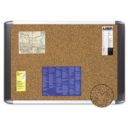 Tech Cork Board 48x72 Silver/Black Frame