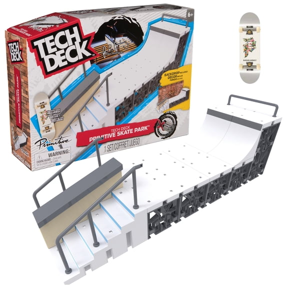 Tech Deck, Primitive X-Connect  Customizable Ramp Playset and Fingerboard,  for Ages 6 and up