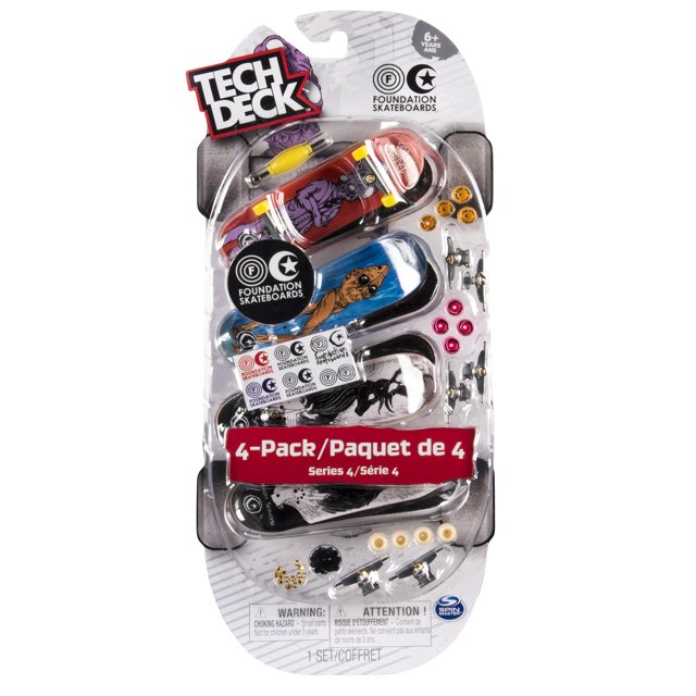 Tech Deck 96mm Fingerboards 4Pack Foundation