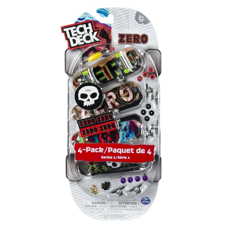 Tech Deck - 96mm Fingerboards - 4-Pack - Zero - Walmart.com