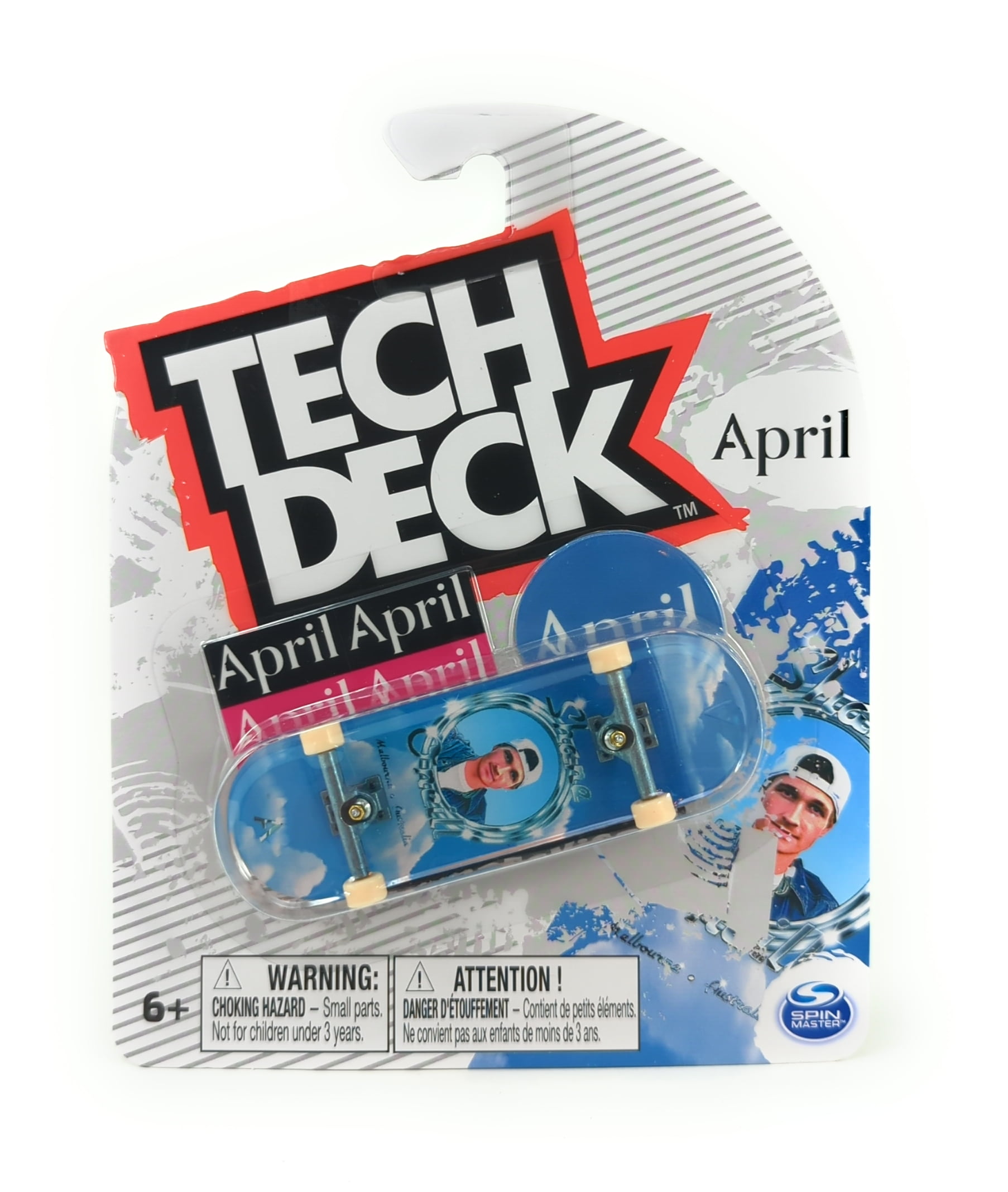 Tech Deck April Skateboards Shane O Neill Melbourne Australia Blue Complete 96mm Fingerboard