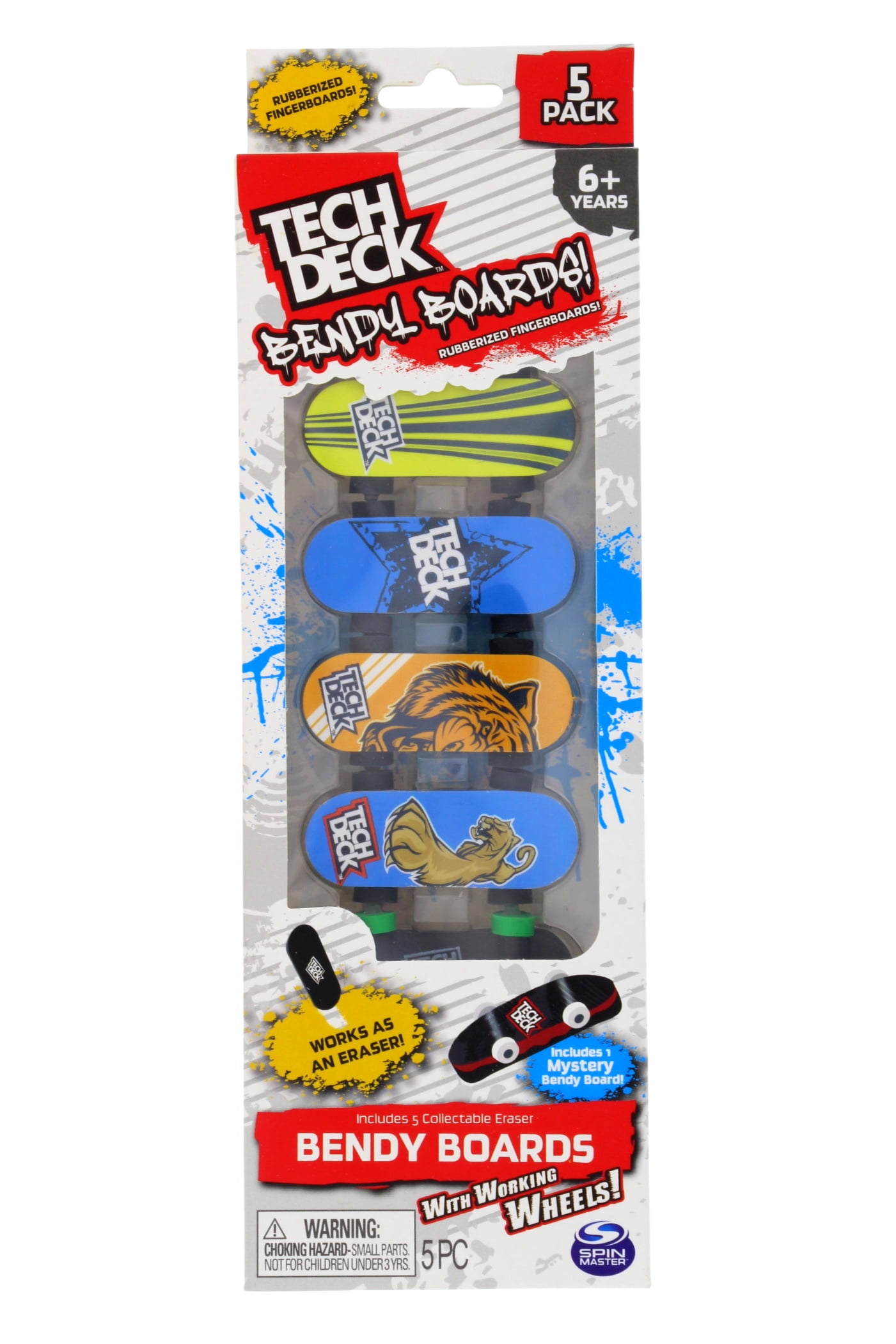 5pcs Mini Pack Finger Board Tech Skateboard Deck Truck Toy Gift Kids  Children