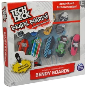 Tech Deck Bendy Boards Eraser 10-Pack (10 RANDOM Boards)