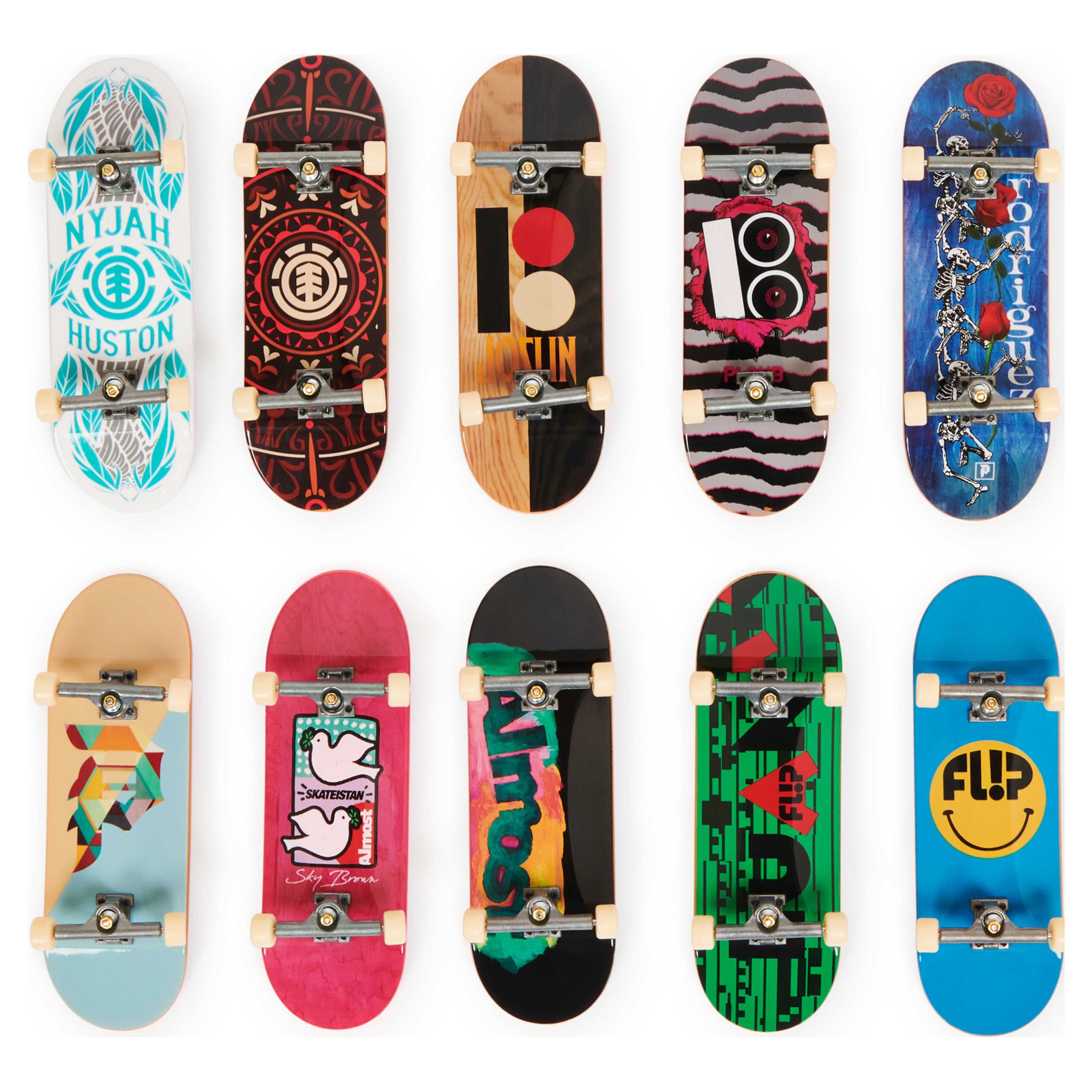 Tech Deck, DLX Pro 10-Pack of Collectible Fingerboards, For Skate Lovers, Kids Toy for  Ages 6 and up - image 1 of 7