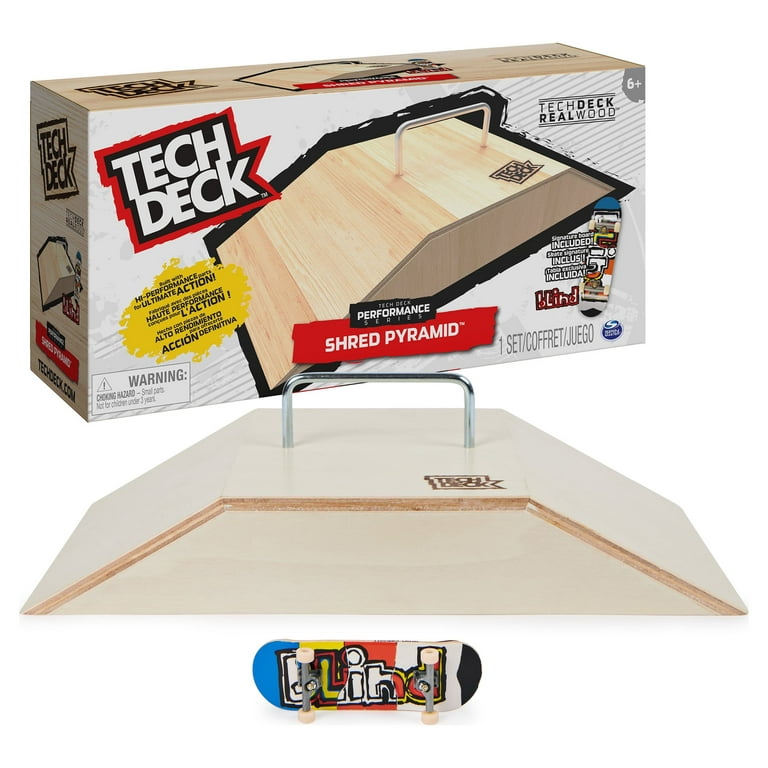 TECH DECK, Play and Display Transforming Ramp Set and Carrying Case with  Exclusive Fingerboard, Kids Toy for Ages 6 and up