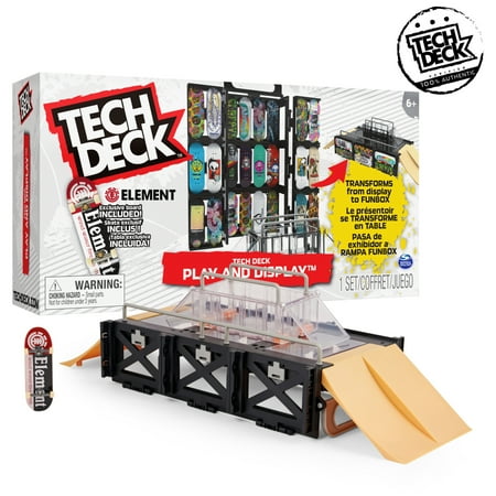 Tech Deck, Play and Display Transforming Ramp Set and Carrying Case