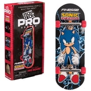 TECH DECK, Finesse X Sonic The Hedgehog Pro Series Finger Board with Storage Display, Mini Skateboards, Ages 6+