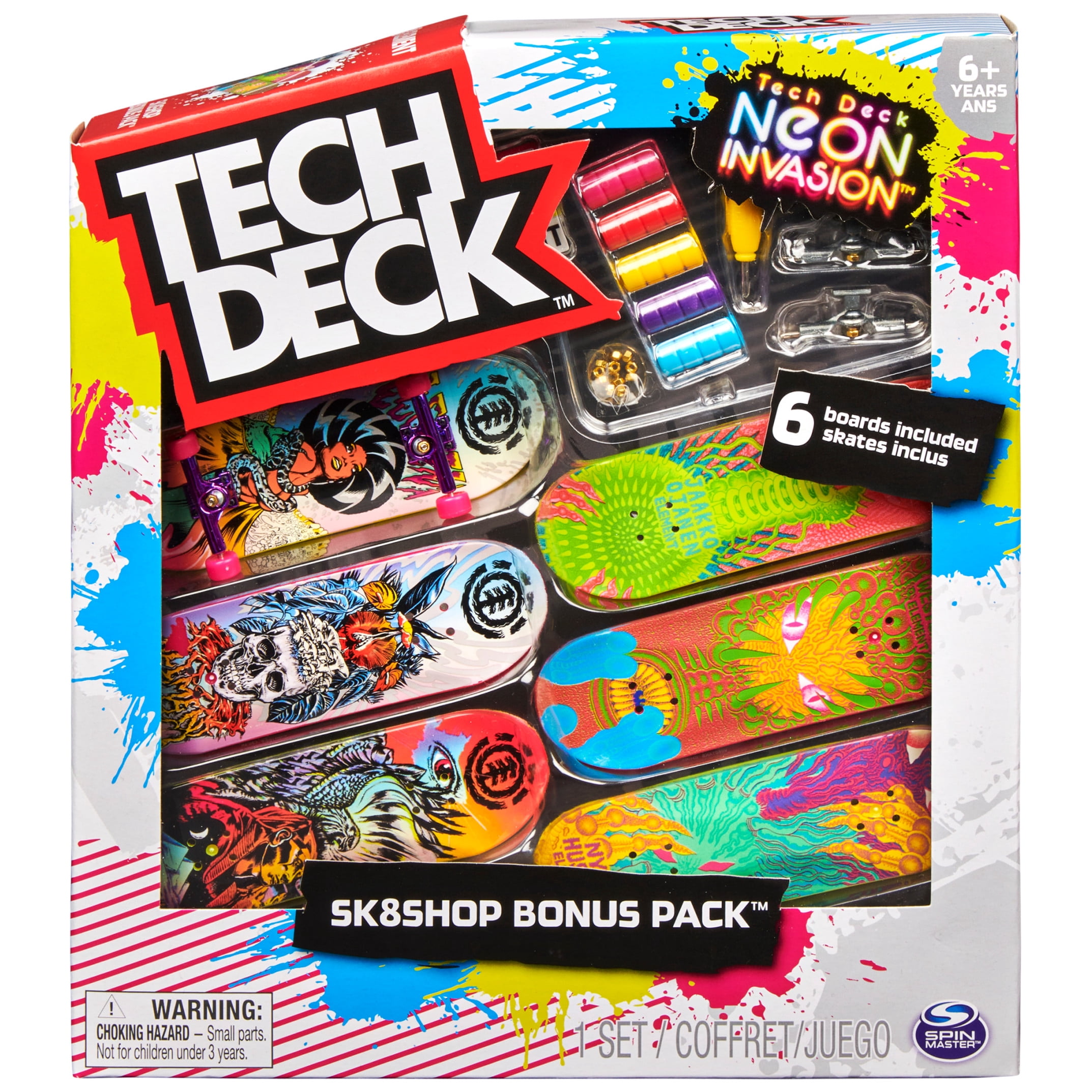 Tech Deck, Sk8shop Fingerboard Bonus Pack, Collectible and