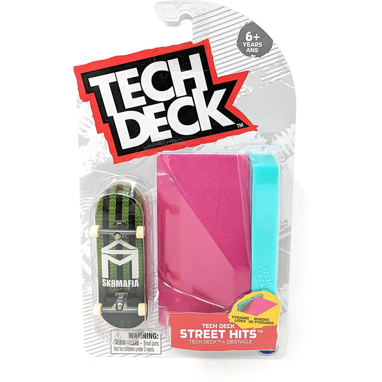 Tech Deck Street Hits Sk8Mafia Skateboard with Pyramid Ledge