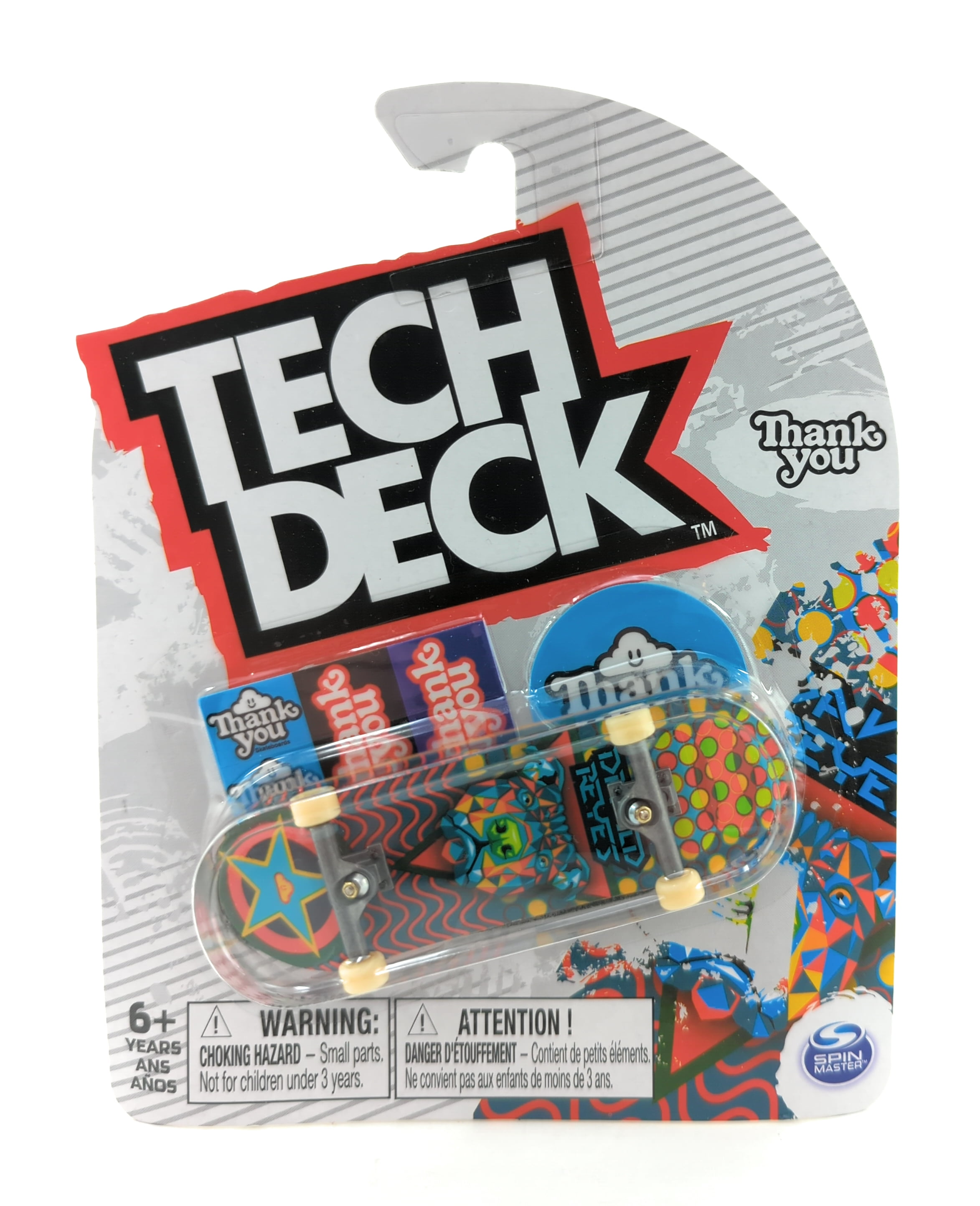 Tech Deck Thank You Skateboards David Reyes Geo Dog 2022 Complete 96mm Fingerboard