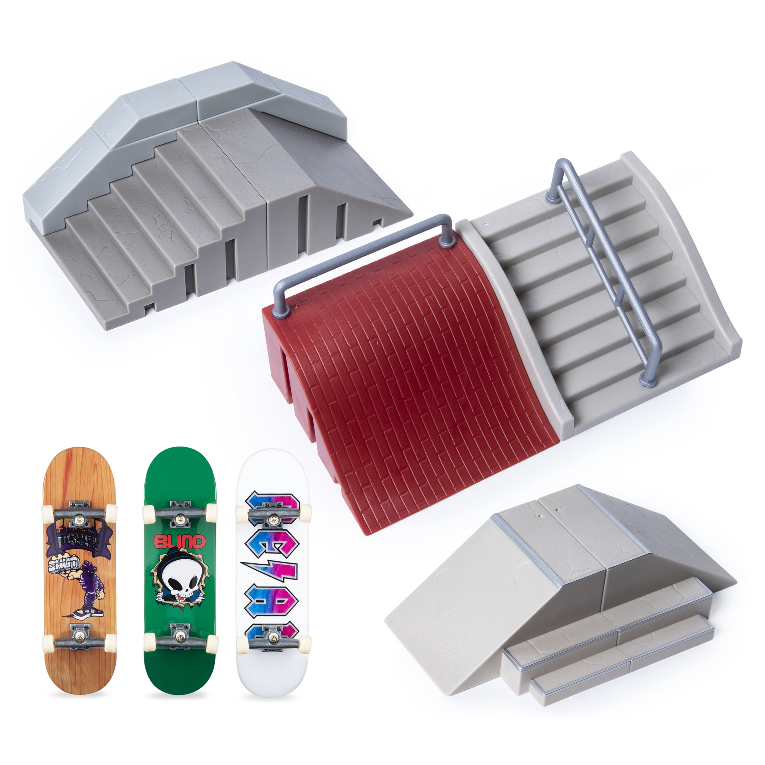 Tech Deck, Ultimate Street Spots Pack with 3 Fully Assembled