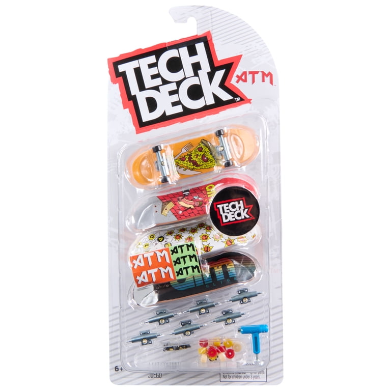 Tech Deck, Ultra DLX ATM Team Fingerboard 4-Pack, Ages 6 and up