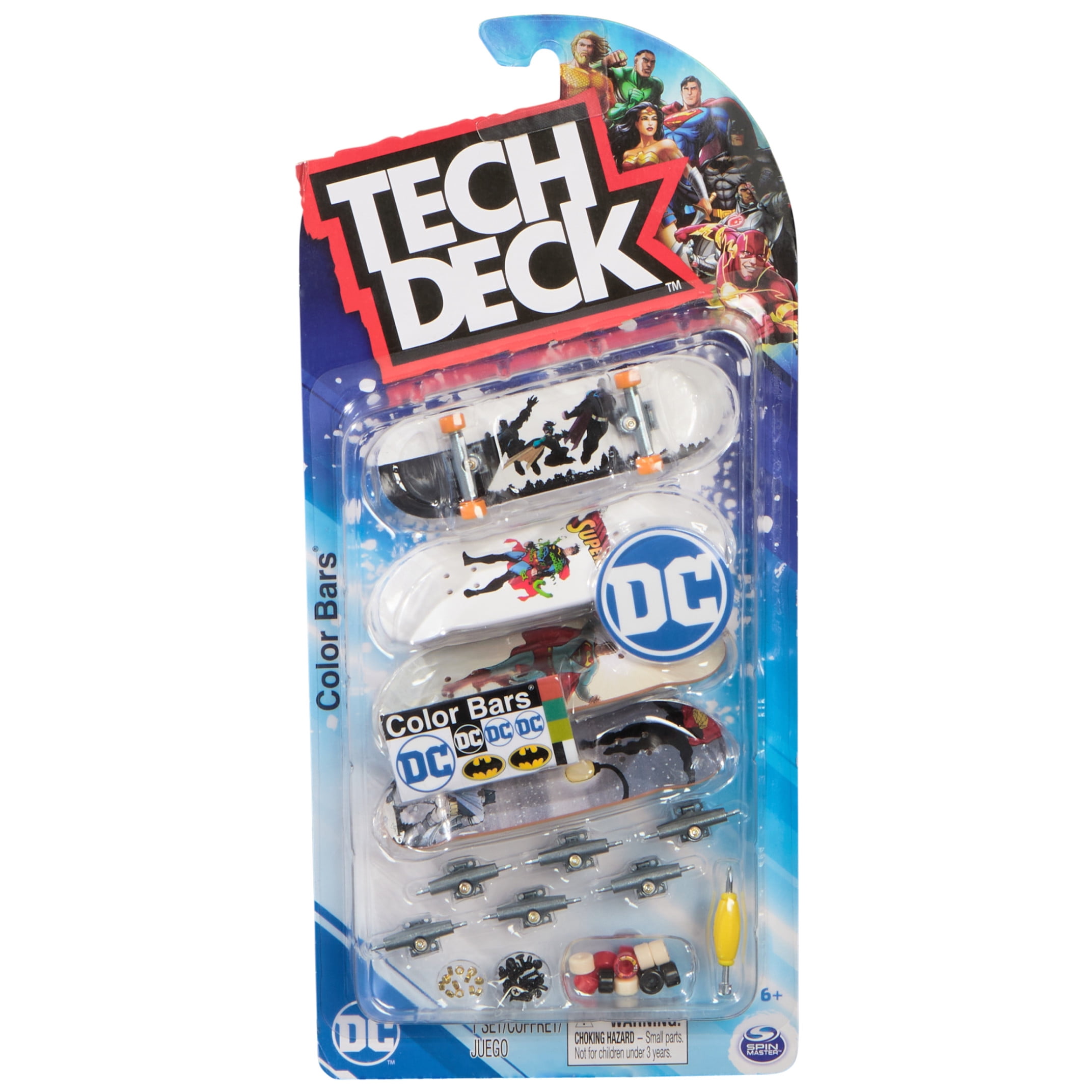 Tech Deck, Ultra DLX Fingerboard 4-Pack, DC Superman - Walmart.com