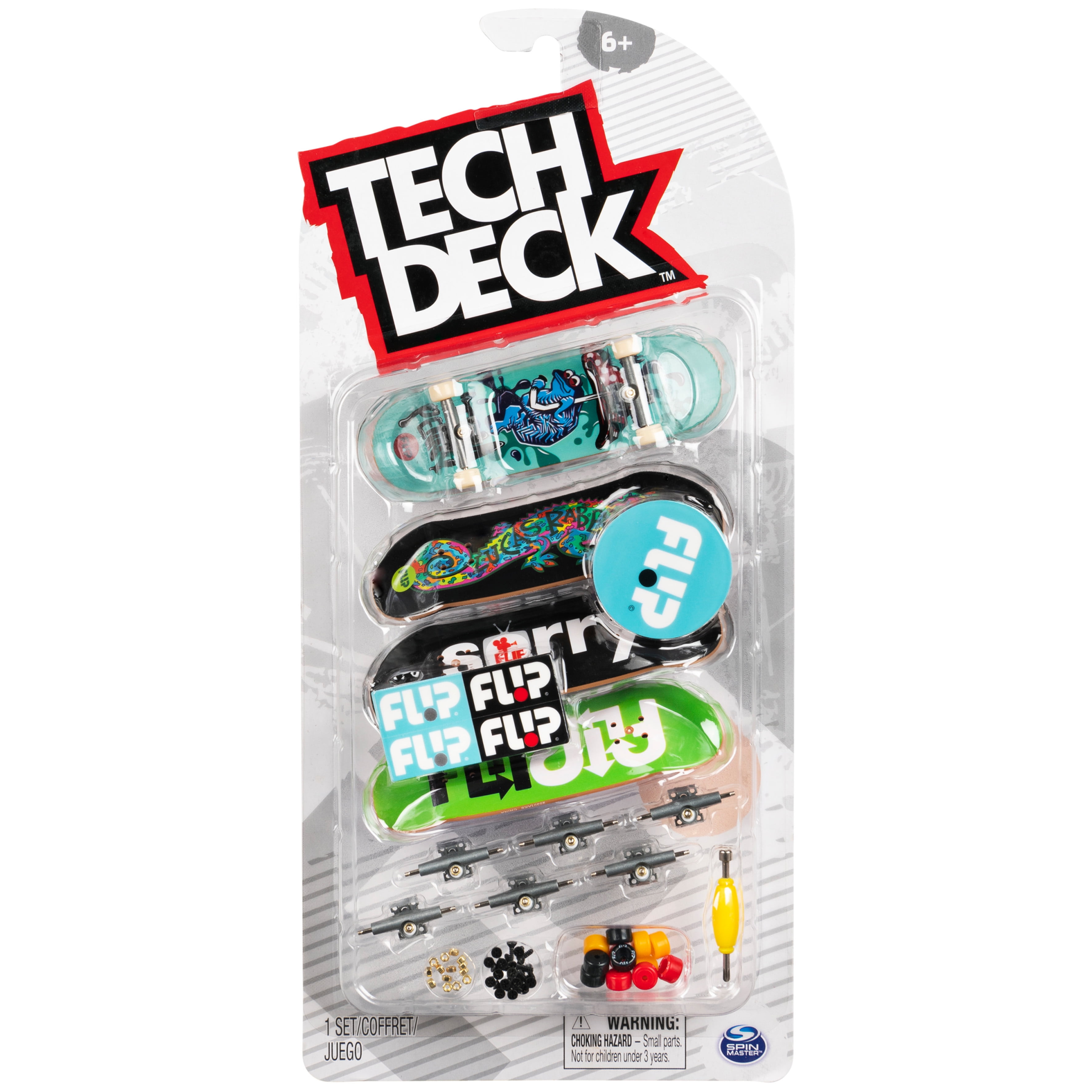 Tech Deck, Ultra DLX Fingerboard 4-Pack, Element Skateboards