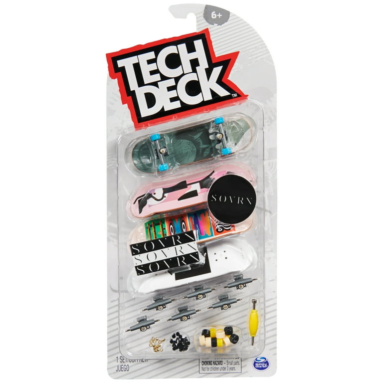 Tech Deck, Ultra DLX Fingerboard 4-Pack, Sovrn Skateboards
