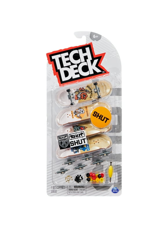 Tech Deck, Ultra DLX Fingerboard 4-Pack (Styles May Vary)