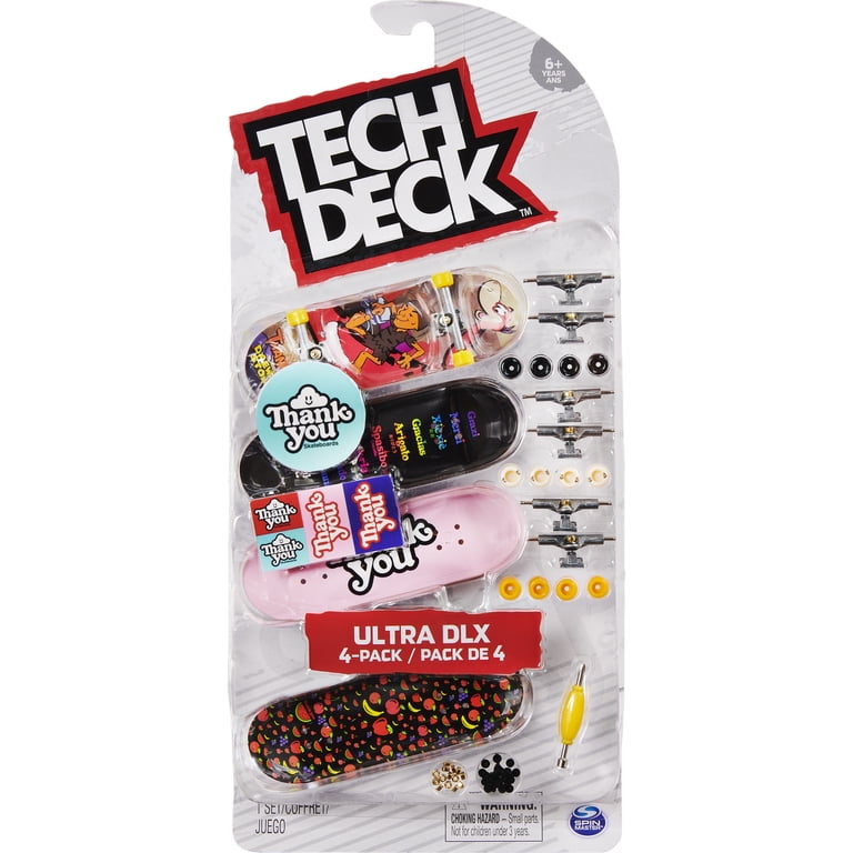 Tech Deck, Ultra DLX Fingerboard 4-Pack, Thank You - Walmart.com