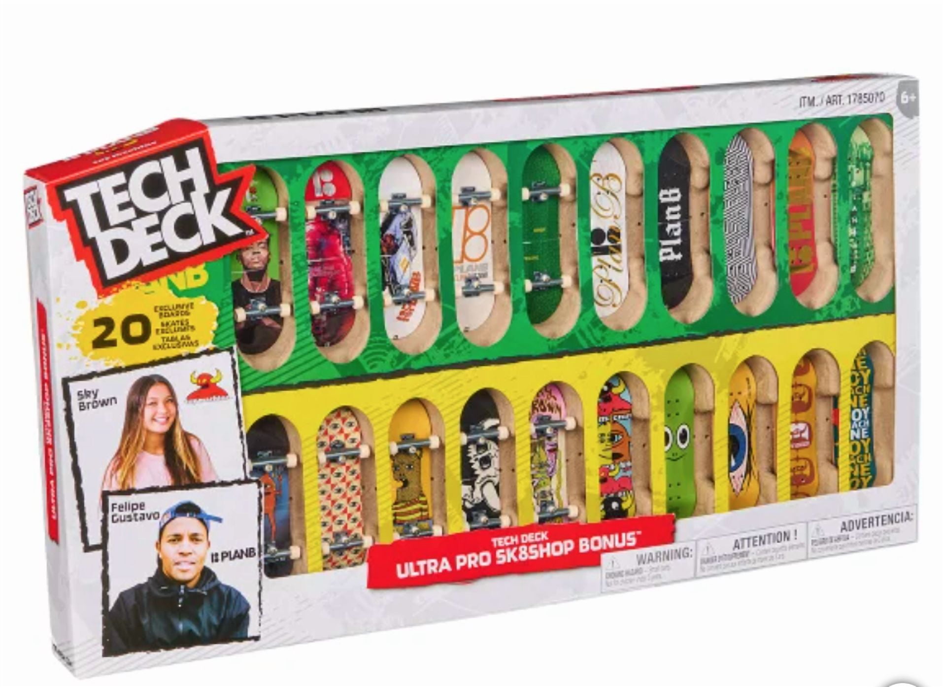 TECH DECK Ultra Pro Sk8Shop Set, Includes 20 Fingerboards, Tools