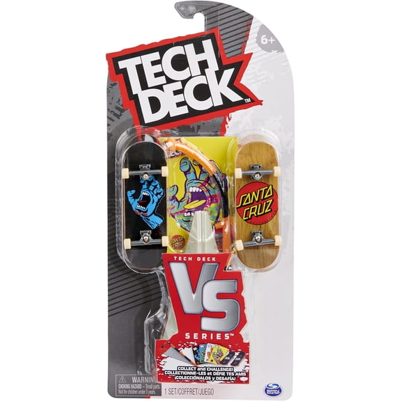 Tech Deck VS Series Santa Cruz Skateboards Fingerboard, Obstacle and Challenge