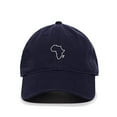 thumbnail image 1 of Tech Design Africa Map Baseball Cap Embroidered Cotton Adjustable Dad Hat Navy, 1 of 1
