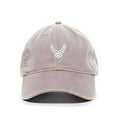 thumbnail image 1 of Tech Design Airforce Logo Baseball Cap Embroidered Cotton Adjustable Dad Hat Light Grey, 1 of 1
