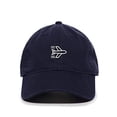 thumbnail image 1 of Tech Design Airplane Flying Baseball Cap Embroidered Cotton Adjustable Dad Hat Navy, 1 of 1