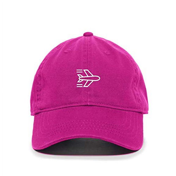 Tech Design Airplane Flying Baseball Cap Embroidered Cotton Adjustable Dad Hat