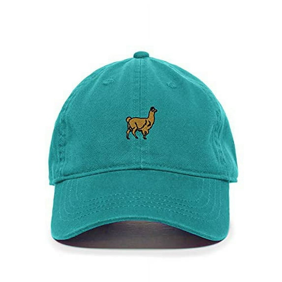 Tech Design Alpaca Baseball Cap Embroidered Cotton Adjustable Dad Hat Teal