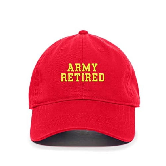 Tech Design Army Retired Baseball Cap Embroidered Cotton Adjustable Dad Hat