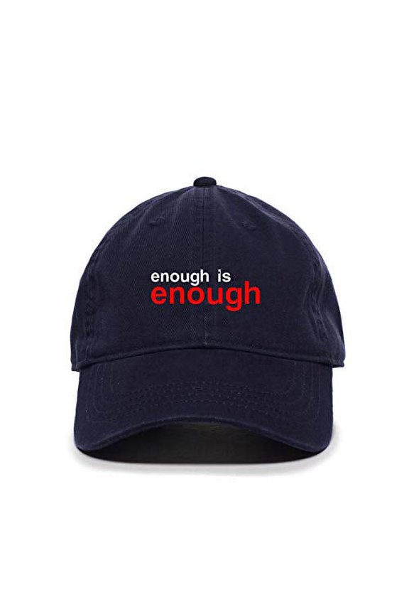 BLM Enough is Enough Baseball Cap Embroidered Cotton Adjustable Dad Hat Navy