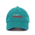 thumbnail image 1 of Tech Design BLM Enough is Enough Baseball Cap Embroidered Cotton Adjustable Dad Hat Teal, 1 of 1